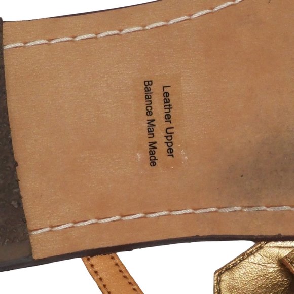 Sam Edelman Gigi Thong Leather Sandals Shoes Green/Tan Size 9M - Picture 8 of 8